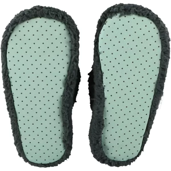 Lazy One Spa FlipFlop Slippers for Women Girls Fuzzy House SlippersDark Grey Bearly Awake
