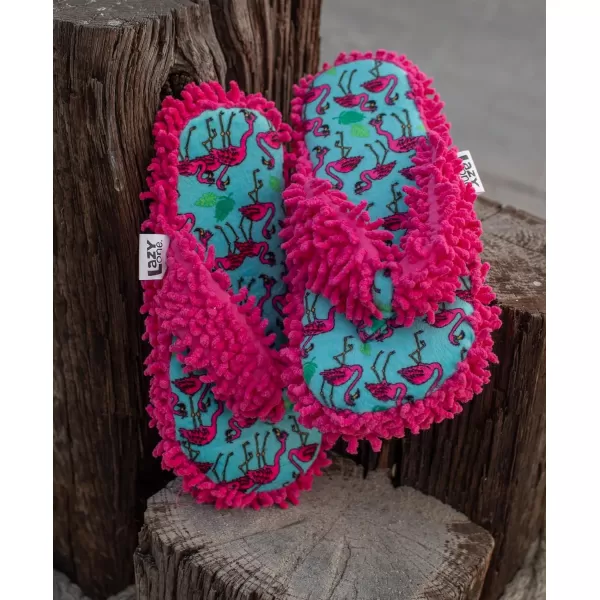 Lazy One Spa FlipFlop Slippers for Women Girls Fuzzy House SlippersFlamingo Spa Slipper
