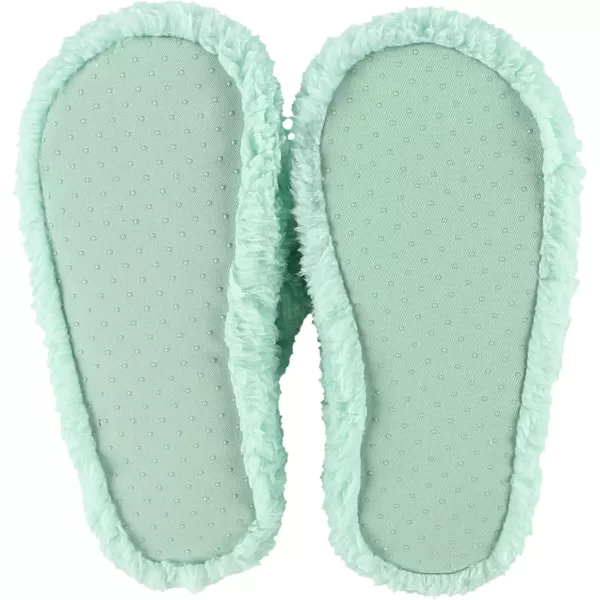 Lazy One Spa FlipFlop Slippers for Women Girls Fuzzy House SlippersLight Blue Dog Mom