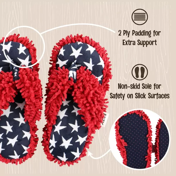 Lazy One Spa FlipFlop Slippers for Women Girls Fuzzy House SlippersRed