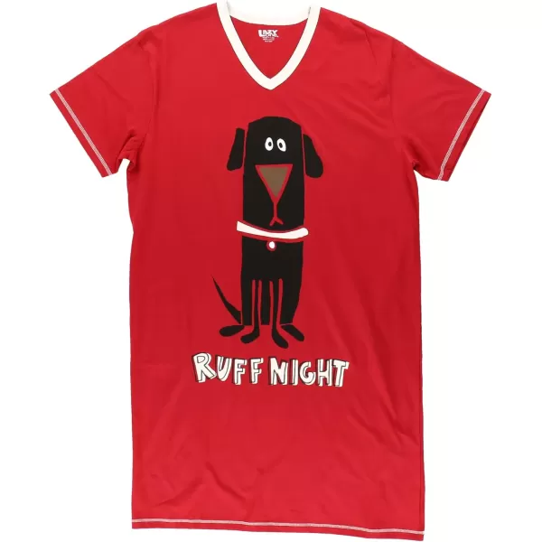 LazyOne Nightshirts for Women Cute Nightgown for Women Animal Designs Dog Lab Rough Night Ruff Night One Size