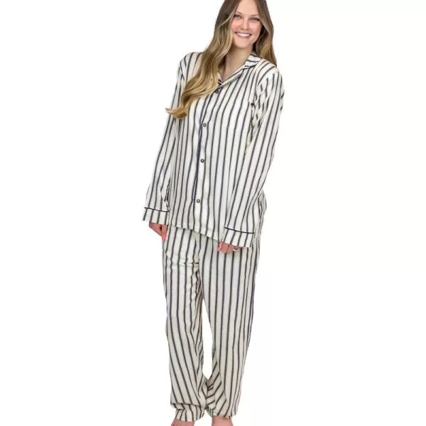 Lazy One ButtonDown Adult Pajama Set Classic ButtonDown Shirt and Pants PjsTicking Bear Pajama Set