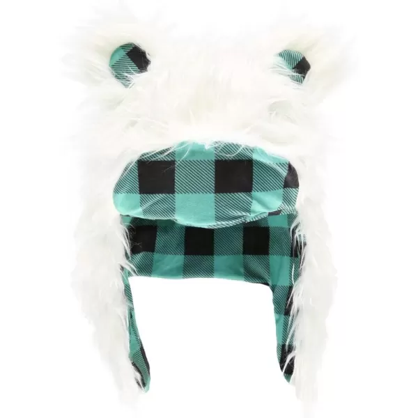 Lazy One Critter Cap Hat for Kids and Adults Fun ColdWeather Animal Hats Cute Warm Winter Cozy Ear coversYeti Critter Cap