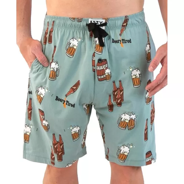Lazy One Pajama Shorts for Men Mens Pajama Bottoms SleepwearBeer