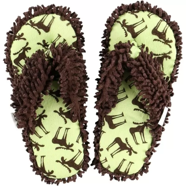 Lazy One Spa FlipFlop Slippers for Women Girls Fuzzy House SlippersBrown