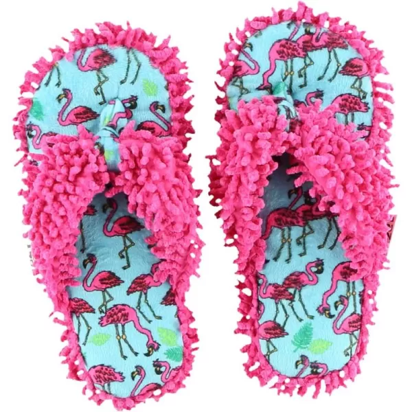 Lazy One Spa FlipFlop Slippers for Women Girls Fuzzy House SlippersFlamingo Spa Slipper