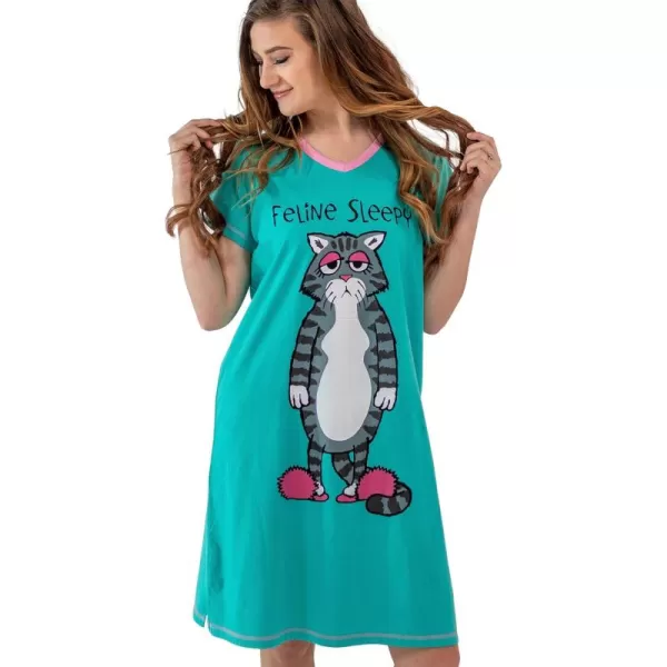 Feline Sleepy Nightshirt