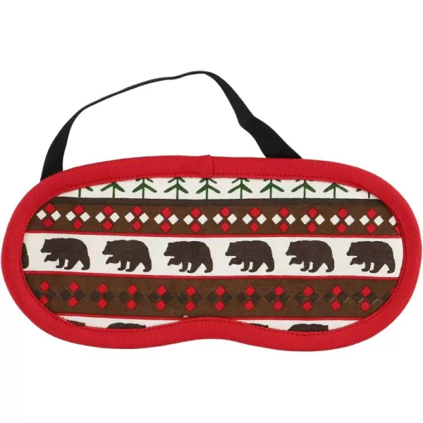 LazyOne Womens Cotton Face Mask for Sleep Washable Sleeping Mask for Adults Bear Fair Isle