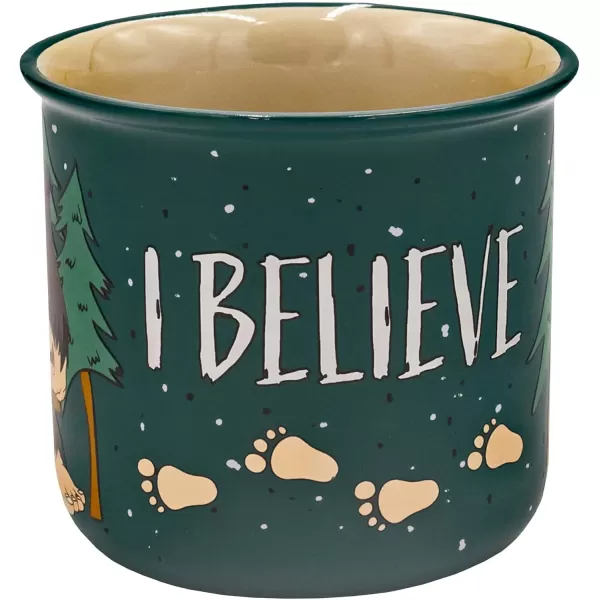 imageLazy One Novelty Mugs Funny Gift Mug for Family Friends or Coworkers in your Office Camping Fishing Bass Asleep at The ReelI Believe Bigfoot