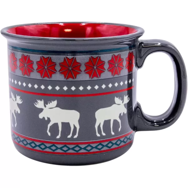 imageLazy One Novelty Mugs Funny Gift Mug for Family Friends or Coworkers in your Office Camping Fishing Bass Asleep at The ReelMoose Fair Isle Mug