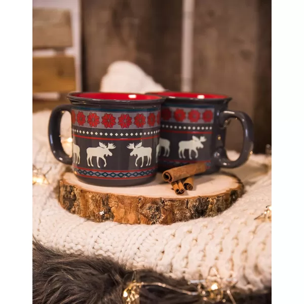 imageLazy One Novelty Mugs Funny Gift Mug for Family Friends or Coworkers in your Office Camping Fishing Bass Asleep at The ReelMoose Fair Isle Mug