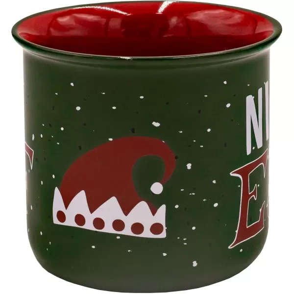 imageLazy One Novelty Mugs Funny Gift Mug for Family Friends or Coworkers in your Office Camping Fishing Bass Asleep at The ReelNice Elf Mug