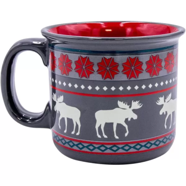 imageLazy One Novelty Mugs Funny Gift Mug for Family Friends or Coworkers in your Office Camping Fishing Bass Asleep at The ReelMoose Fair Isle Mug