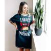 imageLazy One Nightshirts for Women Cute Nightgown for Women Animal DesignsBlue Crabby in the Am Nightshirt