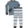 imageLazy One Warm LongSleeve PJ Sets for Girls and Boys Cozy Comfy Funny Kids Pajama Sets Animal Bear ampamp MooseBlue Bear Hug Pajama Sets