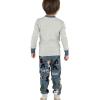 imageLazy One Warm LongSleeve PJ Sets for Girls and Boys Cozy Comfy Funny Kids Pajama Sets Animal Bear ampamp MooseForest Be With You Blue Pajama Sets