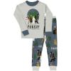 imageLazy One Warm LongSleeve PJ Sets for Girls and Boys Cozy Comfy Funny Kids Pajama Sets Animal Bear ampamp MooseForest Be With You Blue Pajama Sets