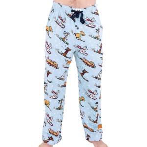 imageLazy One Bear ampamp Bigfoot Pajama Pants For Men Mens Separate Bottoms Lounge Pants Funny HumorousDashing Through the Snow Pajama Pants