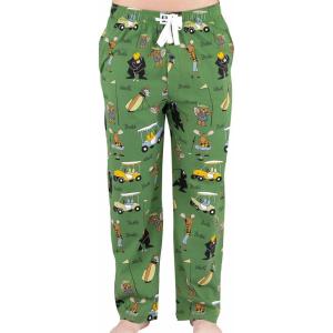 imageLazy One Bear ampamp Bigfoot Pajama Pants For Men Mens Separate Bottoms Lounge Pants Funny HumorousGolf Green Mens Pajama Pants