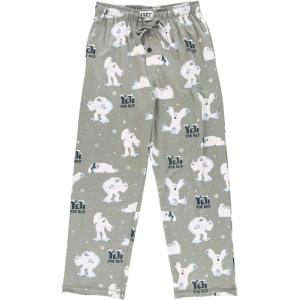 imageLazy One Bear ampamp Bigfoot Pajama Pants For Men Mens Separate Bottoms Lounge Pants Funny HumorousGrey Yeti for Bed Pajama Pants