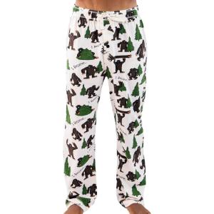 imageLazy One Bear ampamp Bigfoot Pajama Pants For Men Mens Separate Bottoms Lounge Pants Funny HumorousI Believe Bigfoot Mens Pajama Pants