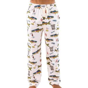 imageLazy One Funny Ocean Pajama Pants For Men Mens Separate Bottoms Lounge Pants Fishing PJsAsleep at the Reel Pajama Pants