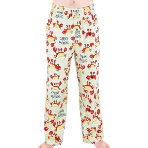 imageLazy One Funny Ocean Pajama Pants For Men Mens Separate Bottoms Lounge Pants Fishing PJsCrabby in the Morning Pj Pant