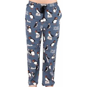 imageLazy One Funny Ocean Pajama Pants For Men Mens Separate Bottoms Lounge Pants Fishing PJsStud Puffin Blue Pj Pant