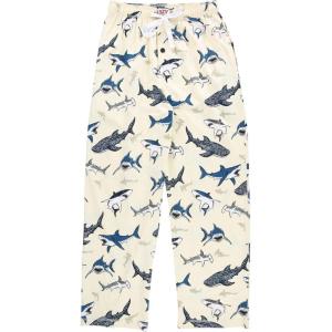 imageLazy One Funny Ocean Pajama Pants For Men Mens Separate Bottoms Lounge Pants Fishing PJsWhite Wide Awake Shark Pajama Pants