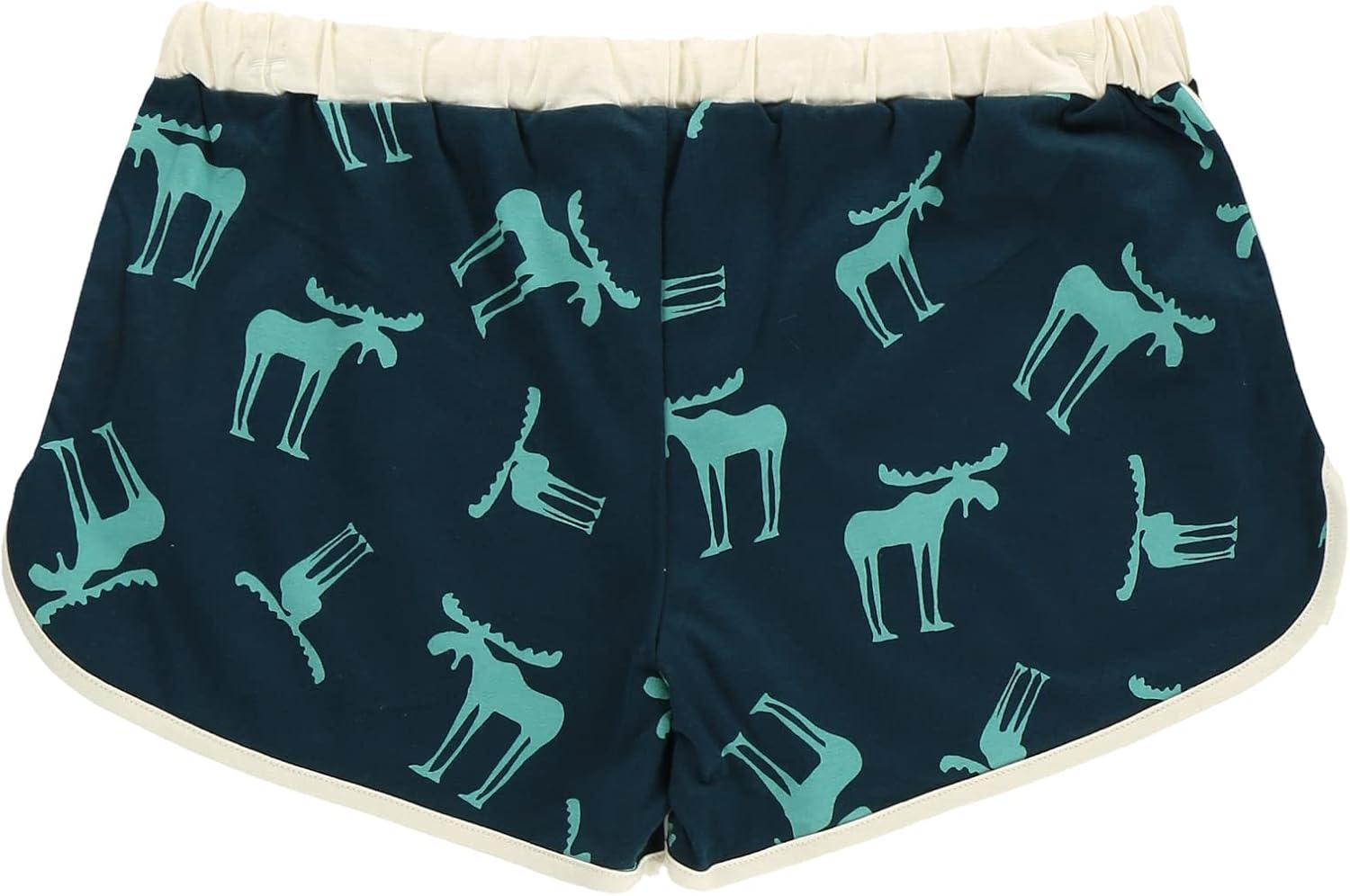 imageLazy One Tank and Shorts Pajama Separates Cute Summer Pajamas for Women MixandMatch Vintage Styling SeparatesBlue Funky Moose Shorts