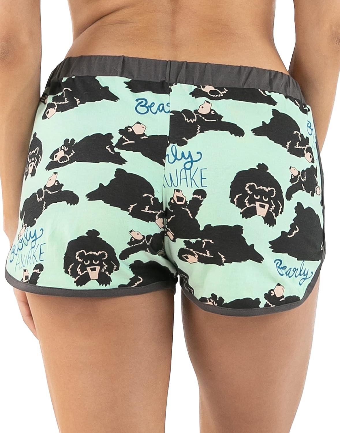 imageLazy One Tank and Shorts Pajama Separates Cute Summer Pajamas for Women MixandMatch Vintage Styling SeparatesGrey Bearly Awake Shorts