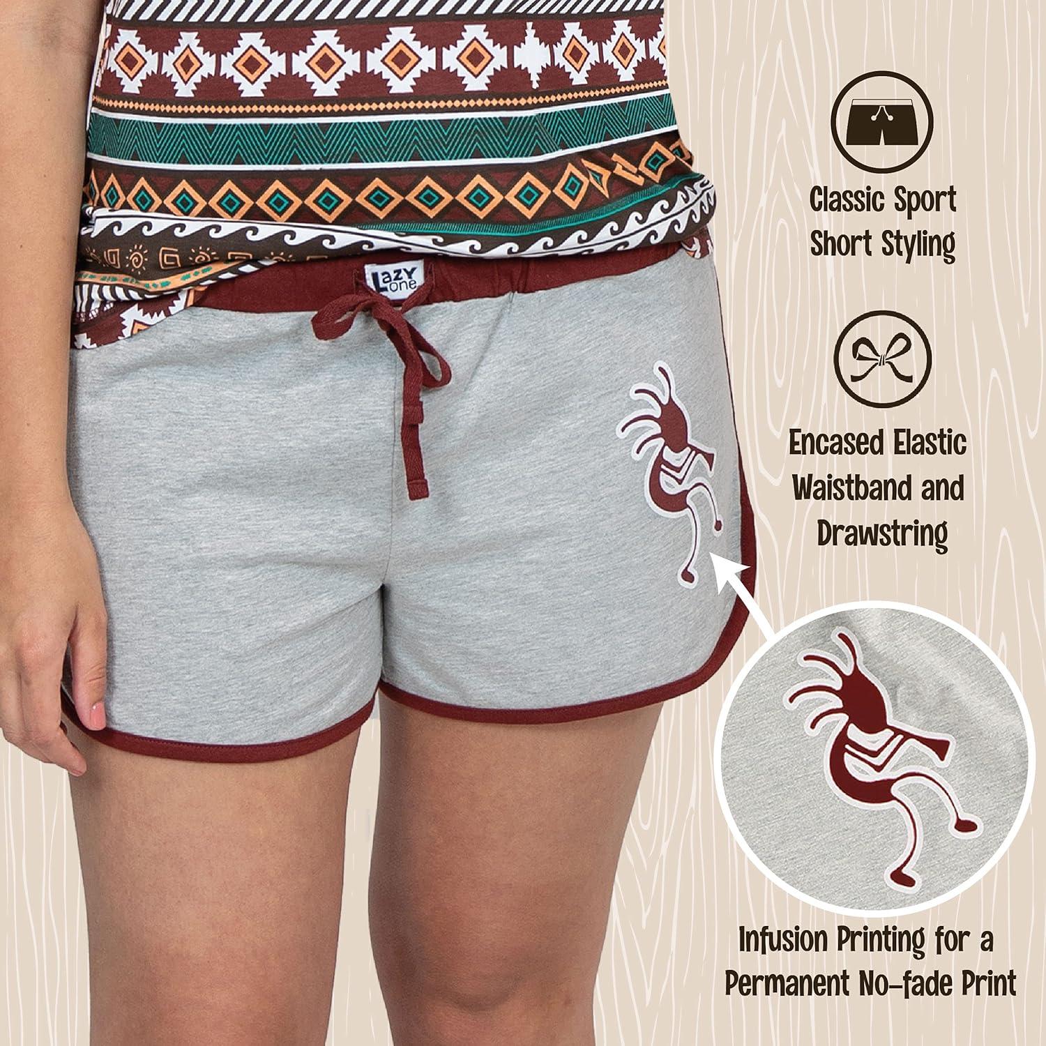 imageLazy One Tank and Shorts Pajama Separates Cute Summer Pajamas for Women MixandMatch Vintage Styling SeparatesKokopelli Shorts