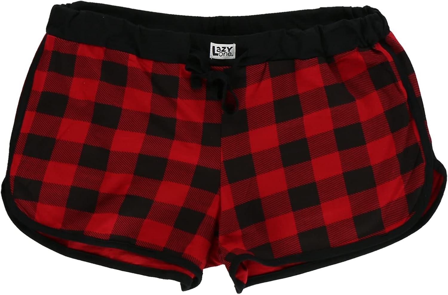 imageLazy One Tank and Shorts Pajama Separates Cute Summer Pajamas for Women MixandMatch Vintage Styling SeparatesRed Plaid Shorts