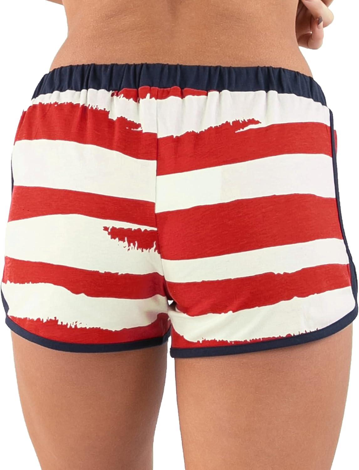 imageLazy One Tank and Shorts Pajama Separates Cute Summer Pajamas for Women MixandMatch Vintage Styling SeparatesStars  Stripes Shorts