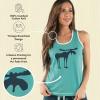 imageLazy One Tank and Shorts Pajama Separates Cute Summer Pajamas for Women MixandMatch Vintage Styling SeparatesBlue Funky Moose Tank Top