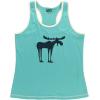 imageLazy One Tank and Shorts Pajama Separates Cute Summer Pajamas for Women MixandMatch Vintage Styling SeparatesBlue Funky Moose Tank Top