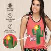 imageLazy One Tank and Shorts Pajama Separates Cute Summer Pajamas for Women MixandMatch Vintage Styling SeparatesCactus Tank Top