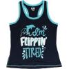 imageLazy One Tank and Shorts Pajama Separates Cute Summer Pajamas for Women MixandMatch Vintage Styling SeparatesFlipping Tired Dolphin Tank Top