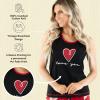 imageLazy One Tank and Shorts Pajama Separates Cute Summer Pajamas for Women MixandMatch Vintage Styling SeparatesHearts Tank Top
