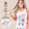 imageLazy One Tank and Shorts Pajama Separates Cute Summer Pajamas for Women MixandMatch Vintage Styling SeparatesLlama Tank Top