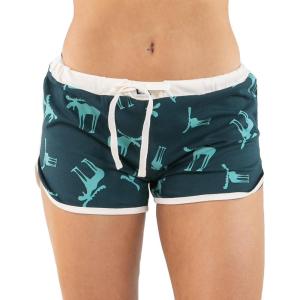 imageLazy One Tank and Shorts Pajama Separates Cute Summer Pajamas for Women MixandMatch Vintage Styling SeparatesBlue Funky Moose Shorts