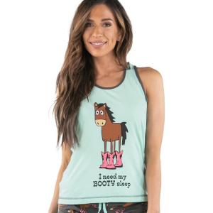 imageLazy One Tank and Shorts Pajama Separates Cute Summer Pajamas for Women MixandMatch Vintage Styling SeparatesBooty Sleep Tank Top