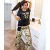imageLazy One Pajamas for Women Cute Garden and Bear Pajama Pants and Top SeparatesAvocado Go to Bed Womens Pajama Shirt