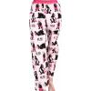 imageLazy One Pajamas for Women Cute Garden and Bear Pajama Pants and Top SeparatesBear in the Morning Pink Pajama Pant