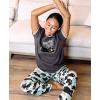 imageLazy One Pajamas for Women Cute Garden and Bear Pajama Pants and Top SeparatesBearly Awake Blue Pajama Pant