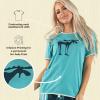 imageLazy One Pajamas for Women Cute Moose Pajama Pants and Top SeparatesFunky Moose Blue Womens Pajama Shirt