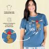 imageLazy One Pajamas for Women Cute Moose Pajama Pants and Top SeparatesLet It Snow Womens Pajama Shirt
