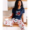 imageLazy One Pajamas for Women Cute Ocean Pajama Pants and Top SeparatesLobster Stripe Pajama Shirt