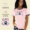 imageLazy One Pajamas for Women Cute Pajama Pants Cat and Dog Pajamas for Women Comfy Womens PJsCat Mom Womens Pajama Shirt