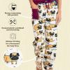 imageLazy One Pajamas for Women Cute Pajama Pants Cat and Dog Pajamas for Women Comfy Womens PJsCream